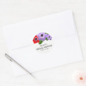 Waterverf Anemone Floral Vrijgezellenfeest Sticker (Envelop)