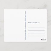 Waterverf Anemone Flower Wedding Briefkaart (Achterkant)