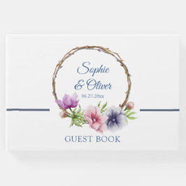Waterverf Anemone Flower Wedding Gastenboek
