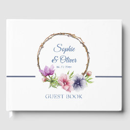 Waterverf Anemone Flower Wedding Gastenboek
