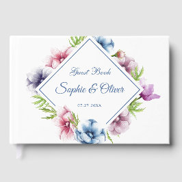 Waterverf Anemone Flower Wedding Gastenboek