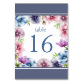 Waterverf Anemone Flower Wedding Kaart (Voorkant)