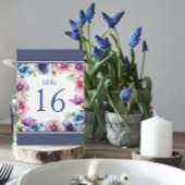 Waterverf Anemone Flower Wedding Kaart