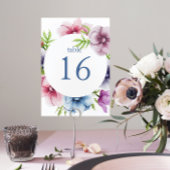 Waterverf Anemone Flower Wedding Kaart