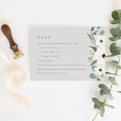 Waterverf Anemone & Stoffige Groene Eucalyptus RSV RSVP Kaartje