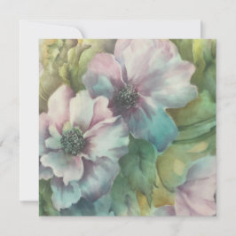 Waterverf Anemonen Floral Briefkaart