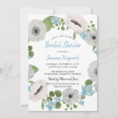 Waterverf Anemones Bloemenkrans | VRIJGEZELLENFEES Kaart (Voorkant)