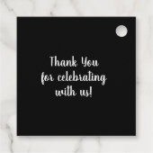 Waterverf Anemones Floral Bedankjes Labels (Achterkant)