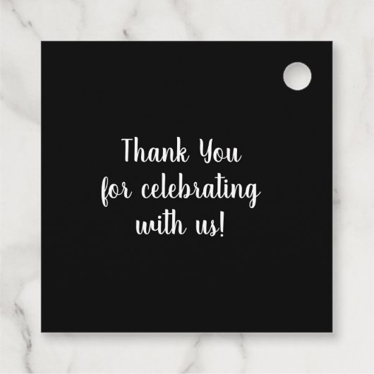 Waterverf Anemones Floral Bedankjes Labels (Achterkant)