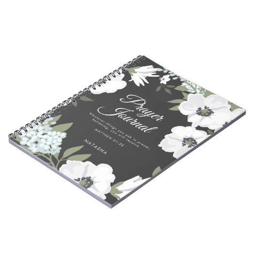 Waterverf Anemones Scripting Prayer Journal Notitieboek (Linkerzijde)