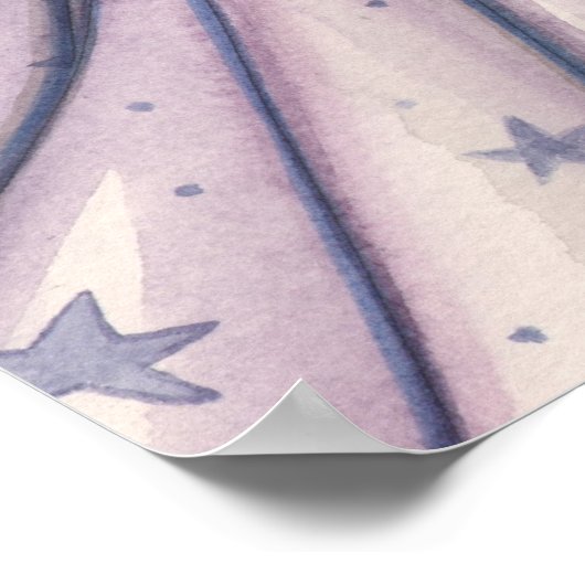 Waterverf Angel Art Poster van Molly Harrison (Hoek)