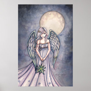Waterverf Angel Art Poster van Molly Harrison