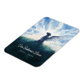 Waterverf Angel Dog Condolence Sympathie Magneet (Linkerzijde)