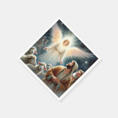 Waterverf Angel & Herders Geboorteplaats Decoupage Servet (Hoek)
