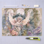 Waterverf Angel in de tuin Tissuepapier (Craft)