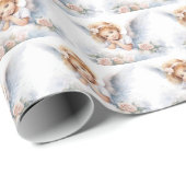 Waterverf Angel Meisje Cadeaupapier (Rol Hoek)