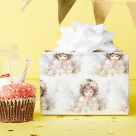 Waterverf Angel Meisje Cadeaupapier