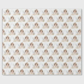 Waterverf Angel Meisje Cadeaupapier (Vlak)