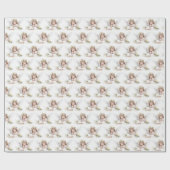 Waterverf Angel Meisje Cadeaupapier (Vlak)