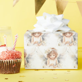 Waterverf Angel Meisje Cadeaupapier