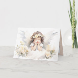 Waterverf Angel Meisje Kaart