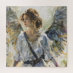 Waterverf Angel Meisje Legpuzzel