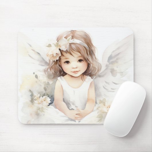 Waterverf Angel Meisje Muismat (Met muis)
