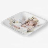 Waterverf Angel Meisje Papieren Bordje (Gebogen)