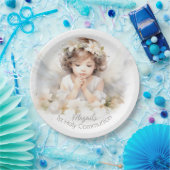 Waterverf Angel Meisje Papieren Bordje (Feest)