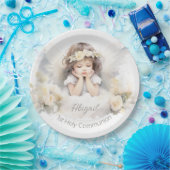 Waterverf Angel Meisje Papieren Bordje (Feest)