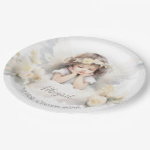 Waterverf Angel Meisje Papieren Bordje (Gekanteld)