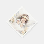 Waterverf Angel Meisje Servet (Hoek)