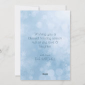 Waterverf Angel Non-Photo Religious Christmas Feestdagenkaart (Achterkant)