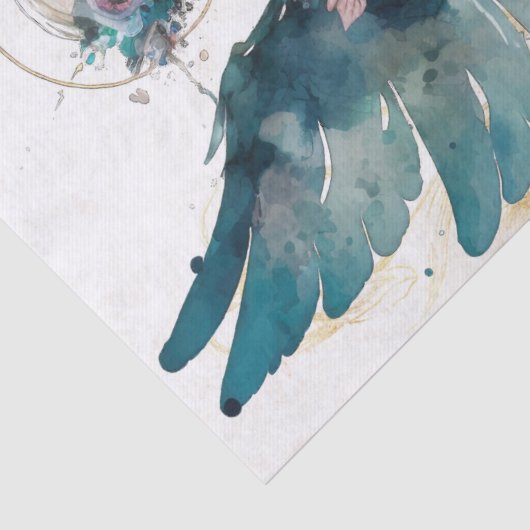 Waterverf Angel Tissuepapier (Detail)