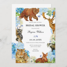 Waterverf Animals Floral wildlife vrijgezellenfees