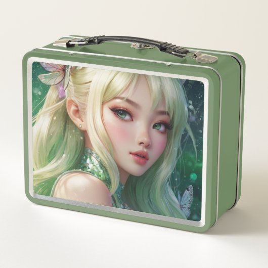 Waterverf Anime Metal Lunchbox (Achterkant)
