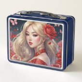 Waterverf Anime Metal Lunchbox (Achterkant)