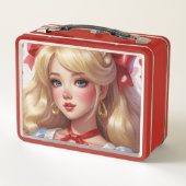 Waterverf anime Metal Lunchbox (Achterkant)