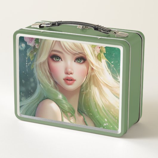 Waterverf Anime Metal Lunchbox (Achterkant)