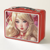 Waterverf Anime Metal Lunchbox (Achterkant)