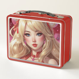 Waterverf Anime Metal Lunchbox