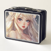 Waterverf Anime Metal Lunchbox (Achterkant)