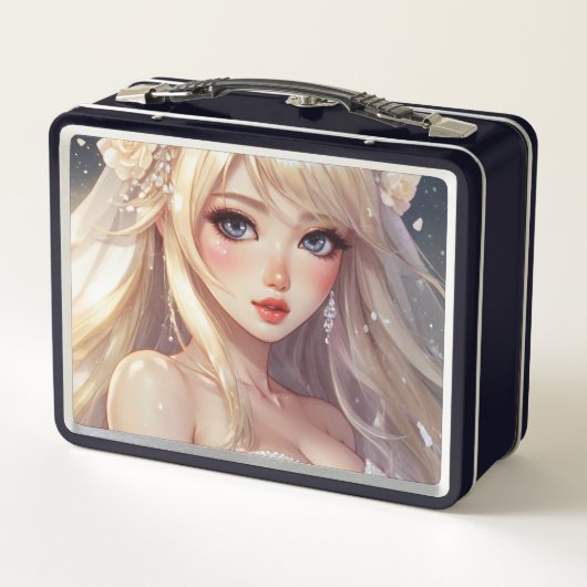 Waterverf Anime Metal Lunchbox (Achterkant)
