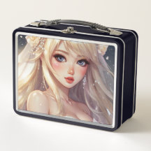 Waterverf Anime Metal Lunchbox