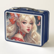 Waterverf Anime Metal Lunchbox