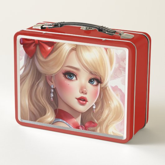 Waterverf anime Metal Lunchbox (Achterkant)