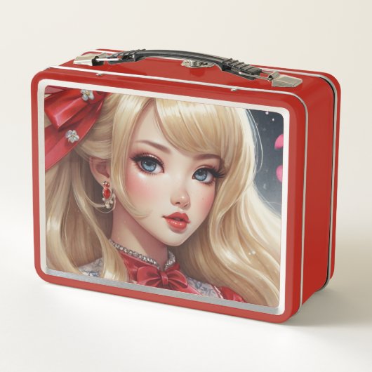 Waterverf anime Metal Lunchbox (Achterkant)