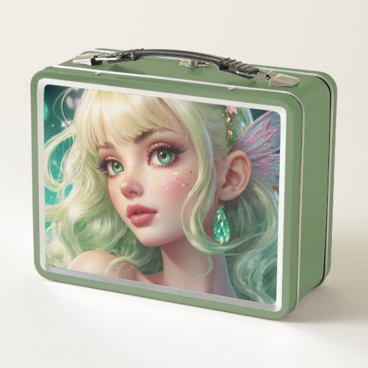 Waterverf Anime Metal Lunchbox (Achterkant)