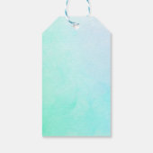 Waterverf Anker en Seashell Happy Birthday Cadeaulabel (Achterkant)