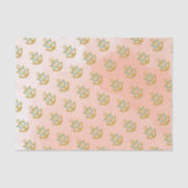 Waterverf Anker en Sprinkled Gold Stars Koraal Tissuepapier (Voorkant)